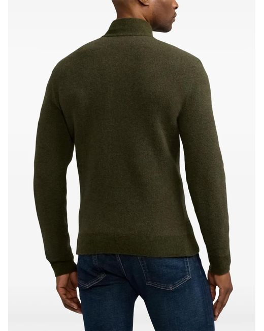 Ralph Lauren Green Half-Zip Sweater for men