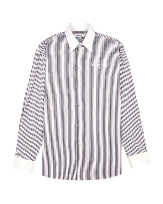 Sporty & Rich White Striped Shirt