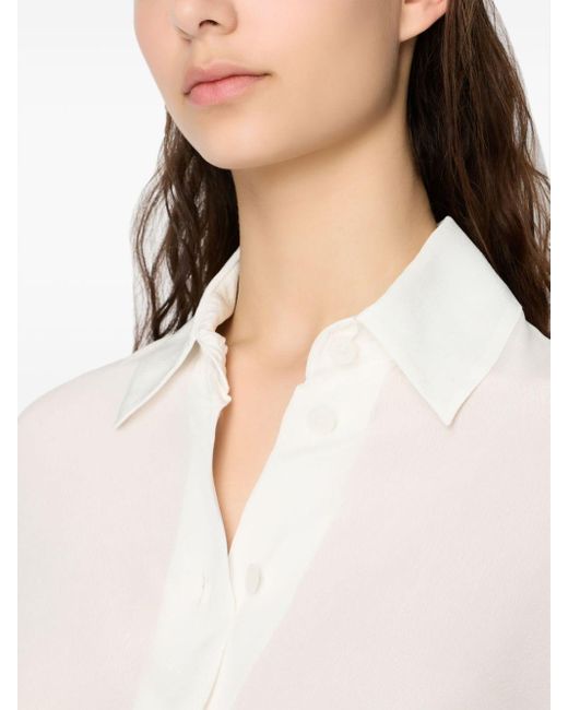 Camicia semi trasparente di Armani Exchange in White