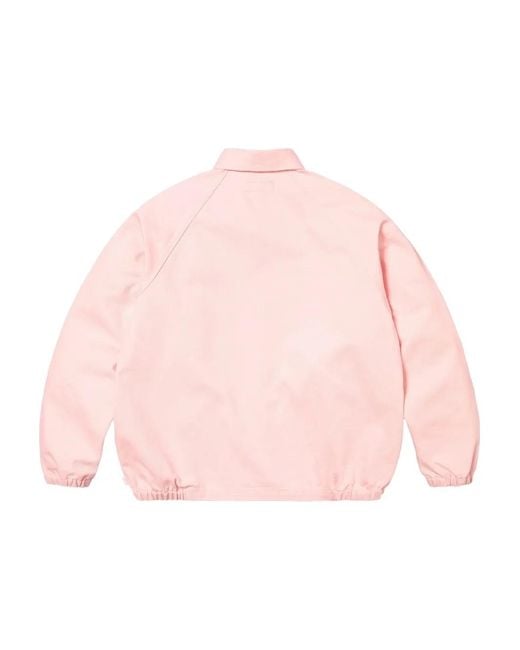Supreme Pink Button-Fastening Jacket for men