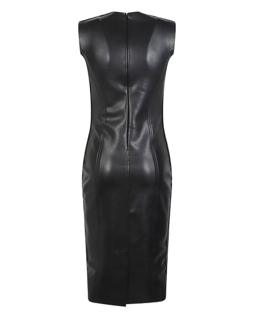 Norma Kamali Black Grace Panelled Dress