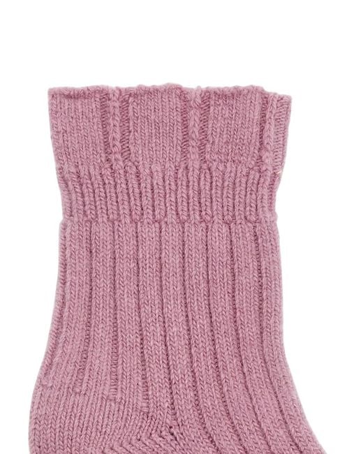 Falke Pink Ribbed Socks