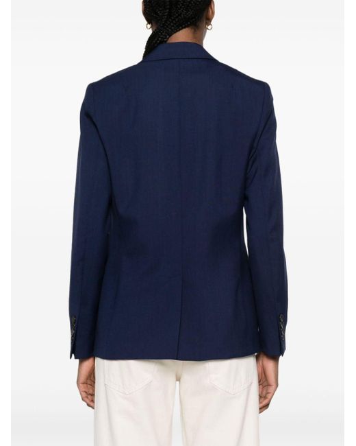 PS by Paul Smith Blue Wool Single-breasted Blazer