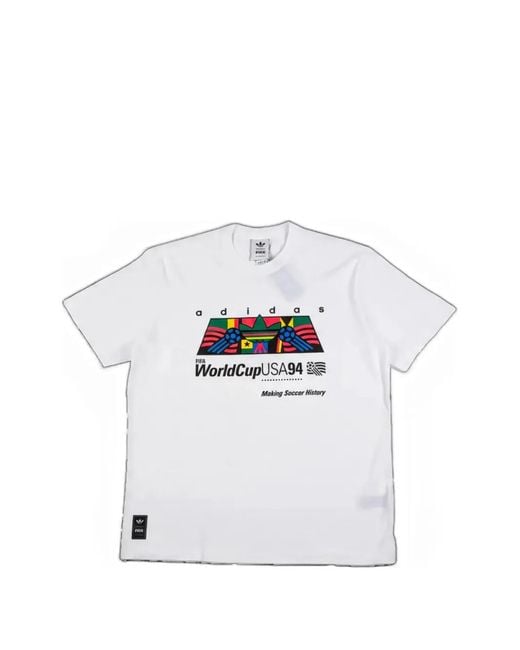 Adidas White Archive Africa 94 Graphic-Print T-Shirt for men