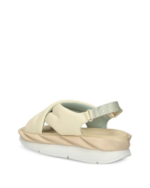 4Ccccees Natural Mellow Mana Criss-Cross Sandals