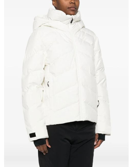 Rossignol White Hooded Puffer Jacket