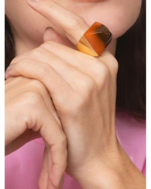 Mark Davis Metallic 18K Kendall Bakelite Ring