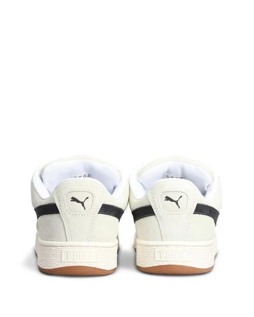PUMA White Suede Xl Low-Top Sneakers