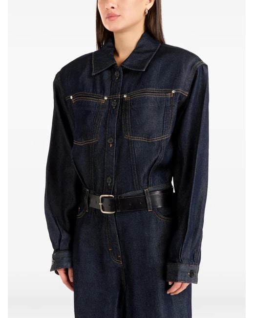 IRO Blue Denim Jumpsuit