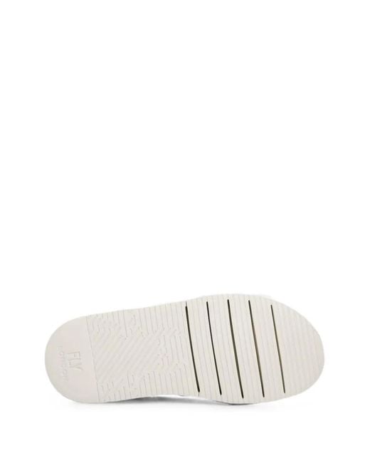 Fly London Blue Suede Lace-Up Sneakers