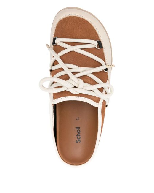 Scholl Natural Slipper Mit Plateau
