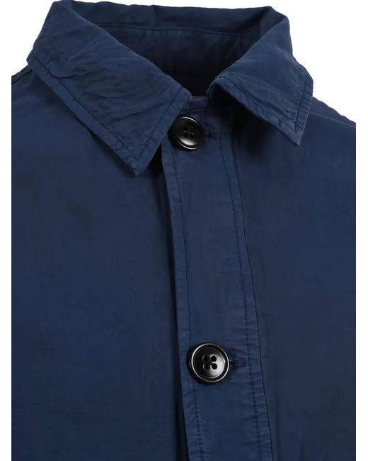Paul Smith Blue Multi-Pocket Shirt Jacket for men