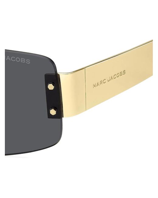 Marc Jacobs Gray Chain-Strap Rectangle-Frame Sunglasses