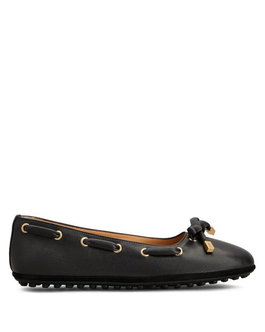 Tod's Black Lambskin Goat Shoes