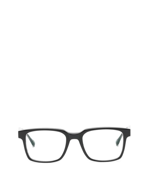 Matsuda Black Brille Mit Eckigem Gestell