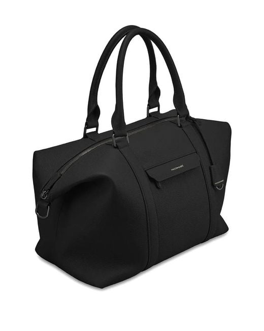 Bolso shopper weekender de piel Maison De Sabre de color Black