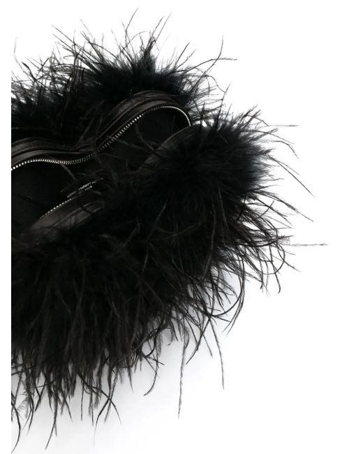 Alexander Wang Black Heart Pillow Clutch