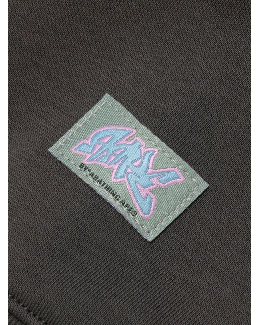 A Bathing Ape Black Appliqué Graphic Sweater
