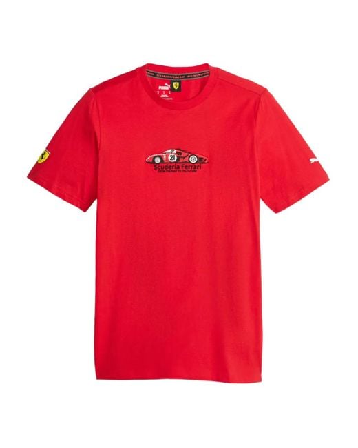 PUMA X Ferrari Race Embroidered T-Shirt for men