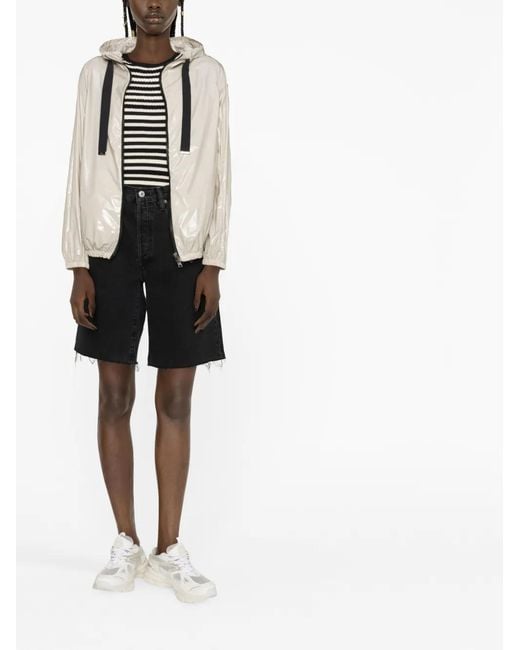 Herno Natural Logo-Patch Hooded Jacket