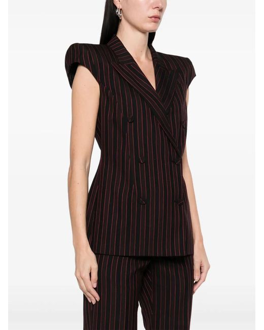 McQueen Black Elegant Wool Jacket For