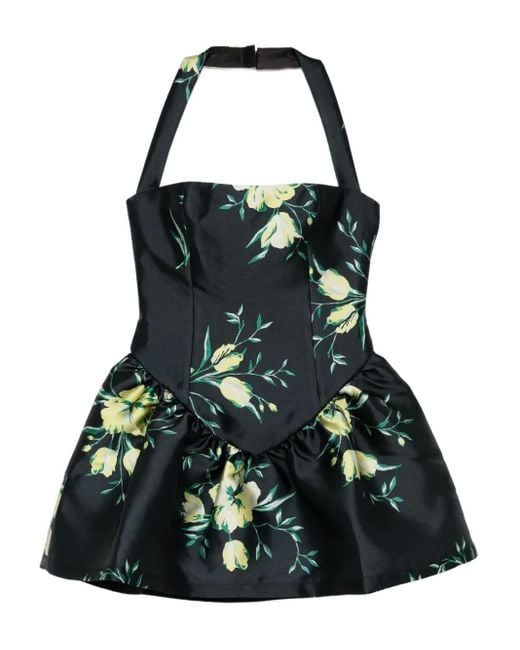De La Vali Black Aura Mini Dress