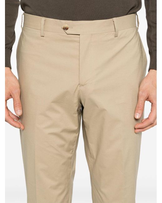 Lardini Natural Slim-leg Cotton Chino Trousers for men