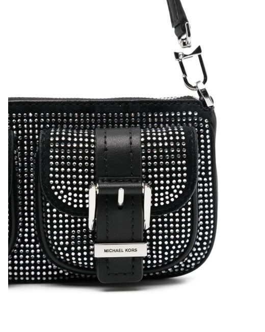 Bolso de hombro Zoe pequeño Michael Kors de color Black