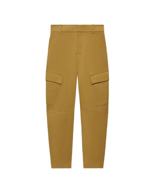 Another Tomorrow Natural Curved Cargo Pants