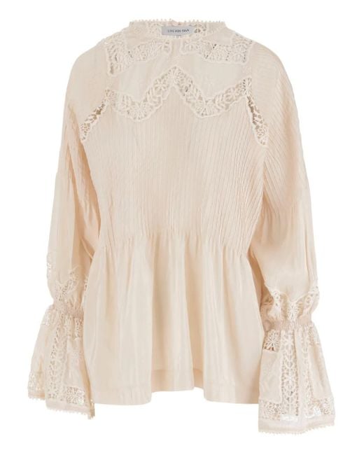 Lug Von Siga Cotton-blend Blouse Natural