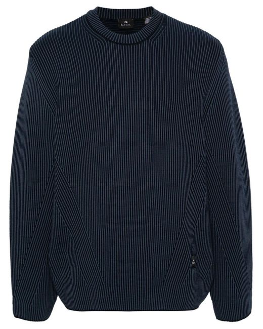 PS by Paul Smith Blue Stripe-patterned Jumper for men