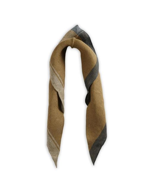 Margaret Howell Metallic Striped-Edge Scarf