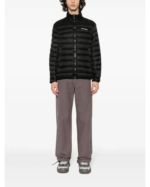 Palm Angels Black Logo 100 Gr Down Jacket for men