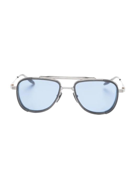 Akoni Blue Lunettes De Soleil À Monture Pilote