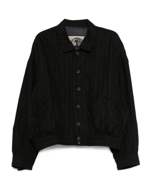 メンズ Ziggy Chen ストライプ ジャケット Black