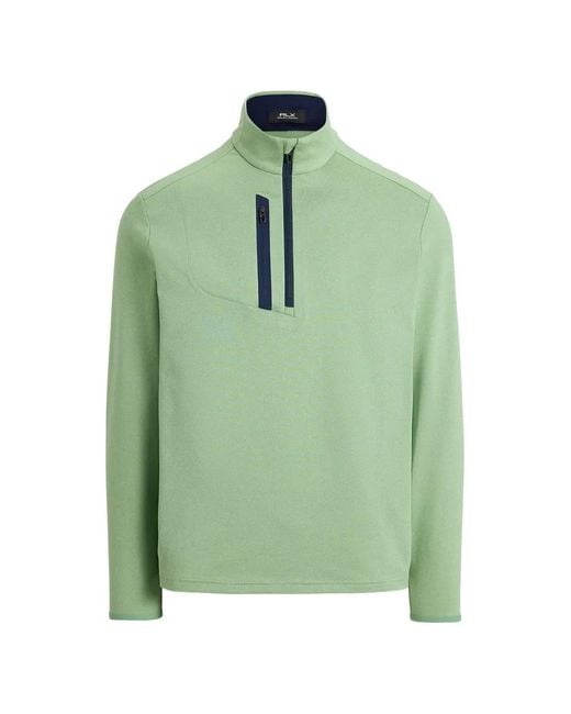 Ralph Lauren Green Zip Sweatshirt for men
