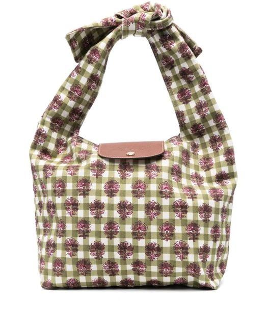 Longchamp Green Medium Le Pliage Shoulder Bag