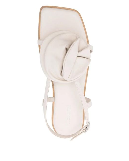 Vic Matié White Flache Ballerinas