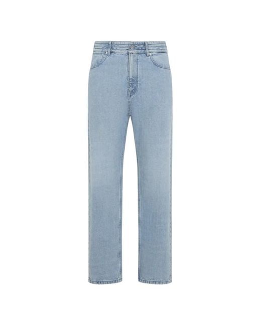 Jil Sander Blue Panelled Jeans for men