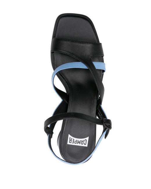 Camper Blue Twins 60mm Leather Sandals