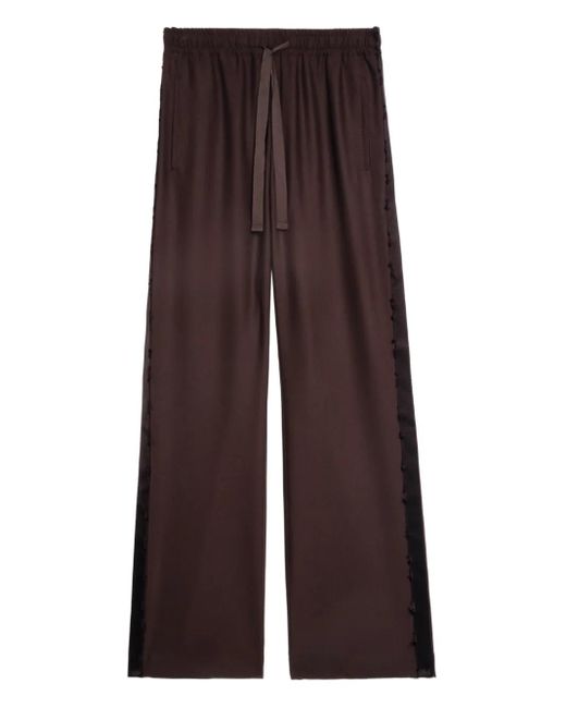 Zadig & Voltaire Purple Evy Drawstring Trousers