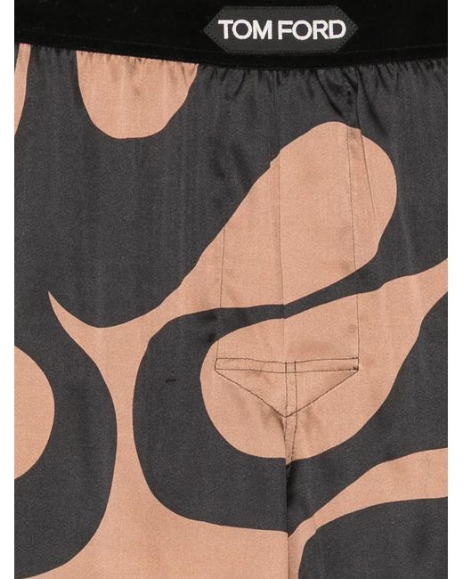 Tom Ford Black Abstract-Print Boxer for men
