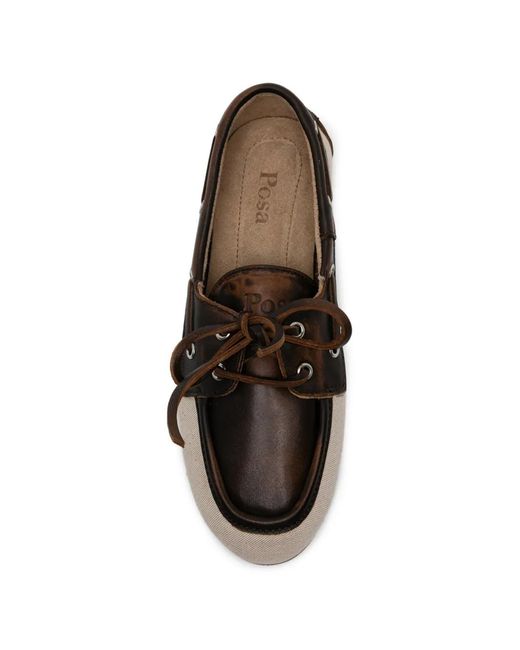 POSA White Brushed Loafers