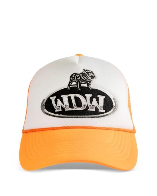 Who Decides War Orange Applique Baseball Cap for men