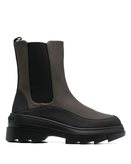 Stuart Weitzman Black Ankle-Length Chelsea Boots