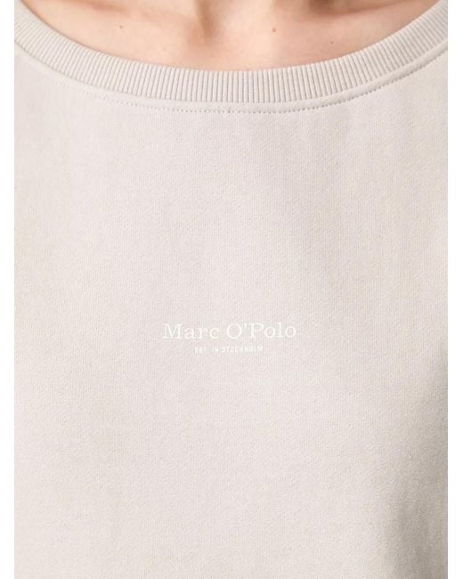 Marc O' Polo Gray Logo-Print Sweatshirt