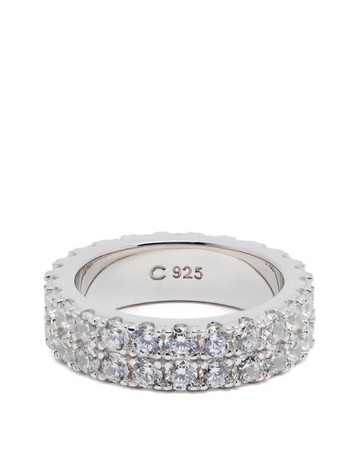 CERNUCCI Ring Mit Kristallen in White für Herren