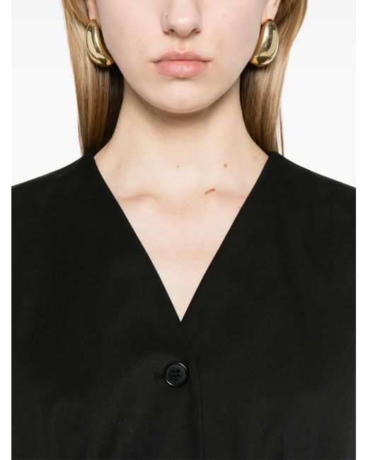 Theory Black Ärmelloses Minikleid Im Blazer-Style
