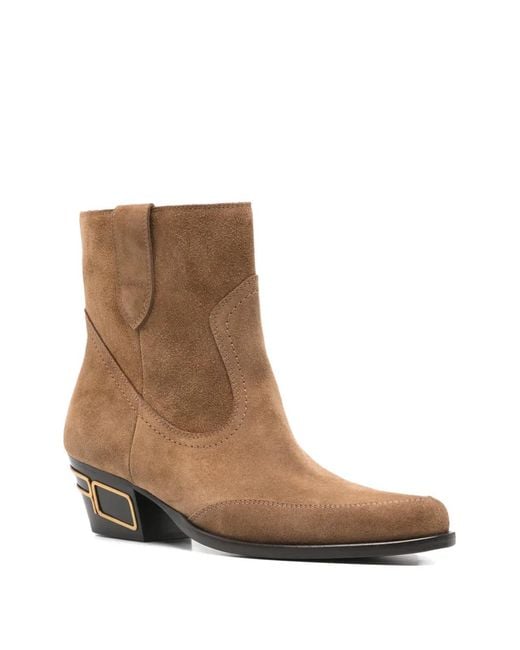 Etro Brown Pointed-Toe Boots