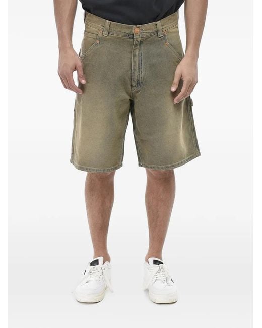 Cultura Natural Stonewashed Cargo Shorts for men